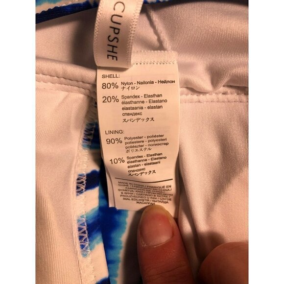 CUPSHE Women's Swimsuit One Piece Size Med BLue New NWT #3001-2 - Picture 6 of 6